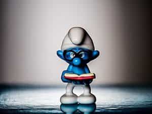 smurf-read-collect-decoration x
