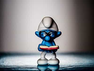 smurf-read-collect-decoration x